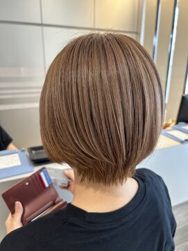 ミューズ おゆみ野店(HAIR & NAIL MUSE) 丸みショート×ミルクティーベージュ