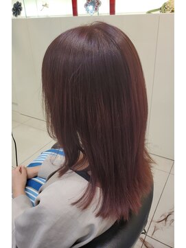 ヘアーデザイン ミヤビ 広尾(HAIR DESIGN MIYABI) ボルドーカラーで深みのある透明感ヘアにイメージチェンジ