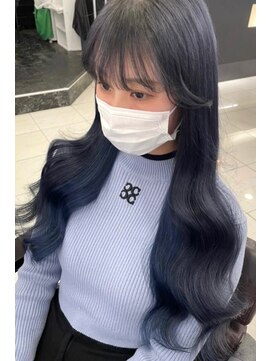 リア 大阪梅田(Ria) ～ブルーブラックカラー　シールエクステ～【Ria 大阪 梅田】