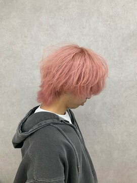 アン ブリーチ 大宮駅東口店(UN BLEACH) ピンクベージュ×ウルフ