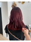 透けワインレッド