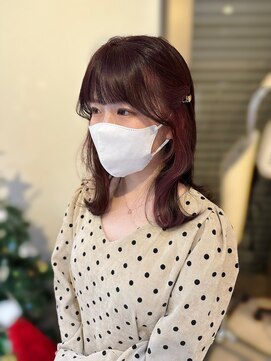 ロンドルピナス 小倉(Lond Lupinus) ブルーブラック/ワイドバング/美髪のススメ/外ハネボブ/北九州