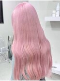 13493ブリーチ＆ダブルカラー韓国レイヤーラベンダーピンク