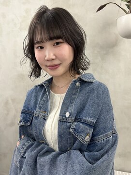 リンダ ルーナ(LINDA Luna) グレージュ/透明感カラー/暗髪/黒髪/ミディアムヘア/marbb