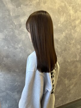 ザ ラブズ ラフズ ヘアー 本店(the loves laughs hair) オリーブベージュ/美髪ストレート/ロング