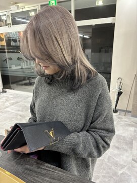 ウル 岡山駅店(ULu.) 髪質改善トリートメントブリーチ無し縮毛矯正20代30代前髪長め