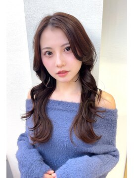 ロンドアベニール 北千住(Lond avenir) 暗めカラー/レイヤーカット/マロンベージュ/くすみベージュ/