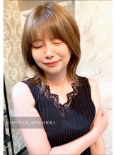 メゾン ドゥ ジェメシェラ(Maison de gemeshe'ra) 艶っぽいしなやかなレイヤーボブ