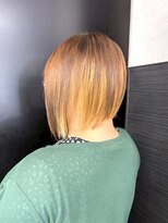 びゃんびゃん 浅水本店&nbsp;デザインカラー/小顔に見せるヘア/フェイスフレーミング/