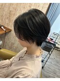 暗髪x艶ショート