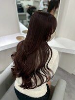 ベレーザ 渋谷(BELEZA)&nbsp;17057黒髪チャコールグレーミディアムレイヤーハッシュカット