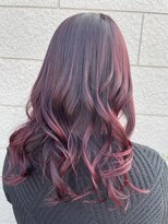 セットアップ 倉敷美和店(SET-UP)&nbsp;小顔ロングパープルピンク