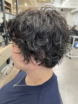 ユノ(juno) 【中目黒】マッシュショートパーマと白髪ぼかしカラー♪