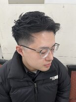 ヨシザワインク ハコザキ 水天宮前 日本橋人形町(YOSHIZAWA Inc.HAKOZAKI)&nbsp;黒髪王道ツーブロックビジネスアップバング◎