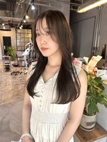 シャルムバイサラ(charme by sarah)&nbsp;シースルーバング/オリーブベージュ