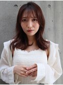 くびれヘア/抜け感/大人ガーリー/小顔魅せカット