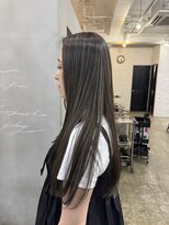 ヘアーワークスヴィクサス 諫早店(HAIR WORKS VIXUS)&nbsp;オリーブハイライトカラーで白髪ぼかし