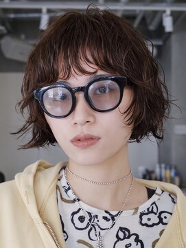 テクネ 天神大名(techne) 天神大名今泉ボブミディアムパーマ小顔レイヤー顔まわりカット