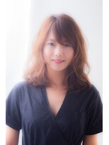 バレイヤージュ ふんわりミディアム　20代 30代 40代