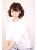 【ガーリーPermフェミ2ndネイビーカラーフレンチボブ】の秘密♪