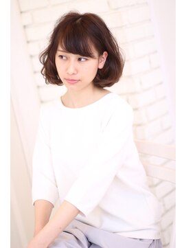 ハーツスタンダード(Hearts Standard) 【ガーリーPermフェミ2ndネイビーカラーフレンチボブ】の秘密♪