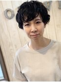 ショート+パーマ