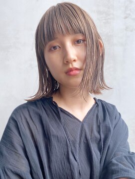 アルバム 銀座(ALBUM GINZA) ラベンダーベージュ_オリーブカラーハイライトカラー_48123