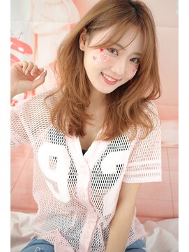 マーリャヘアー(mallia hair) くびれ外ハネセミロングスタイル