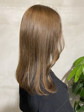 ヘアーサロンウル(hair salon ulu) ブリーチなしキャラメルベージュ