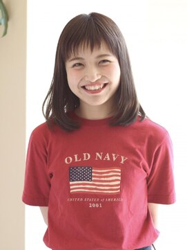 トップヘアー アヴェニュー 刈谷(TOPHAIR Avenue) 柔らかミディボブ/ぱっつん前髪/ニュアンスカラー