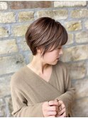 白髪ぼかし×美人ショート