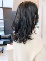 キャアリー(Caary)&nbsp;福山市Caary人気　 秋冬オススメ　切りっぱなし外ハネグレージュ