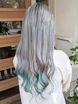 ボアップ 京橋店(boappu) #ホワイトグレージュ#ホワイトカラー#ターコイズブルー