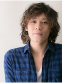 ワイルドなツイストスパイラルのミディアムボブウルフR上尾