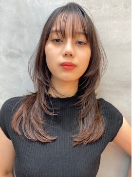 ロンドアベニール 北千住(Lond avenir) レイヤーカット　ナチュラルブラウン　西田大樹