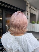 ネスタ ヘアー グラウンド(NESTA hair ground)&nbsp;ベビーピンク×ブラウングラデーション