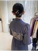 10代20代結婚式ヘアセットヘアアレンジお呼ばれスタイルタイト