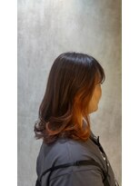 フィゼル あべのルシアス店(Aujua fizelle)&nbsp;インナーカラーオレンジ☆