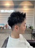 #カルマパーマ#ベリーショート#ダークアッシュ#ニュアンスパーマ