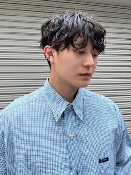 ツーダブル 豊中店(WW..) ツイストスパイラルパーマ波巻きスパイラル刈り上げマッシュ