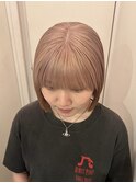 ハイトーンボブぱっつん前髪ボブミニボブ切りっぱなしボブ