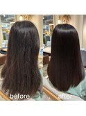 【二村】絹のような手触り　髪質改善ストレート