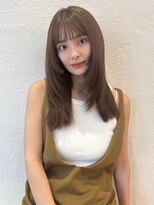韓国ヘア似合わせレイヤーカット前髪顔周りカット大人美人