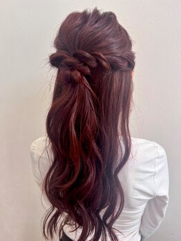 エスフォー ヘアー(S-four hair)の写真/イベントの日はプロの技術にお任せ☆ベテランスタッフが丁寧に仕上げます◎