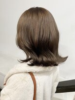 原宿マロンベージュヘーゼルベージュカラー顔周りレイヤーカット