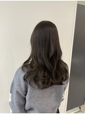 大人可愛い ツヤ髪  ダークグレージュ