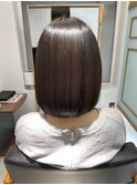 髪質改善ストレート×ボブ
