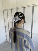 ローポニーアレンジ