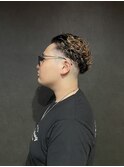 オールバックパーマ