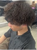 波巻きパーマ